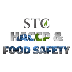STC HACCP and Food Safety text logo on a white background
