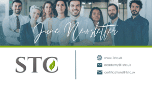 June newsletter banner with office team portrait STC logo and contact details